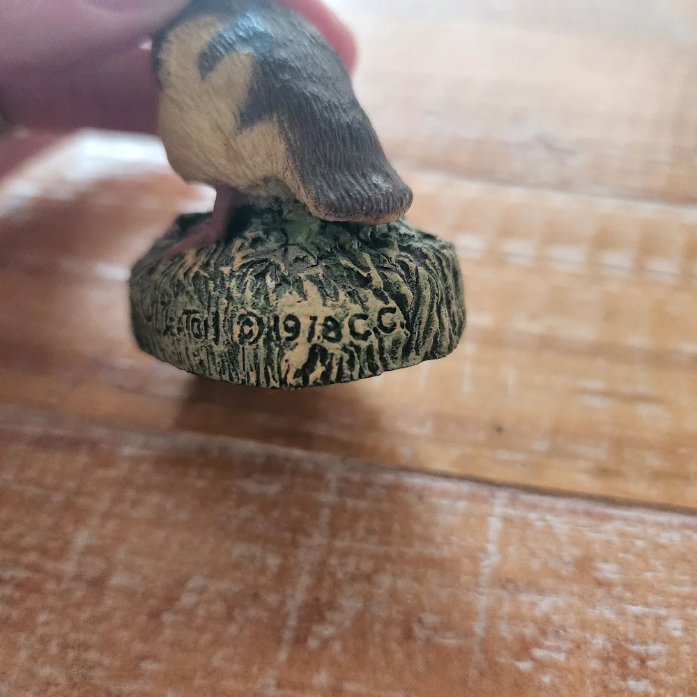 1978 Mallard Duckling Figurine by Herman L. Deaton – Bronze Menagerie Creative - Picture 8 of 8
